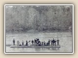 Ferry across the Catawba River (around 1900).